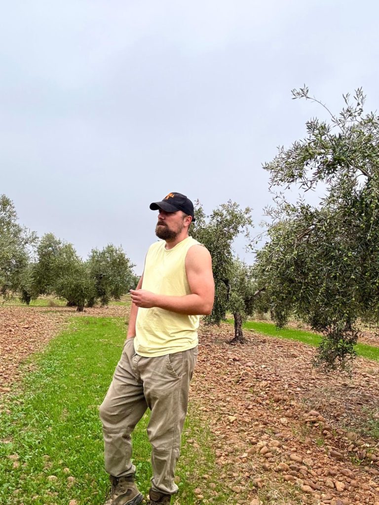 Tommy Rohde en el olivar